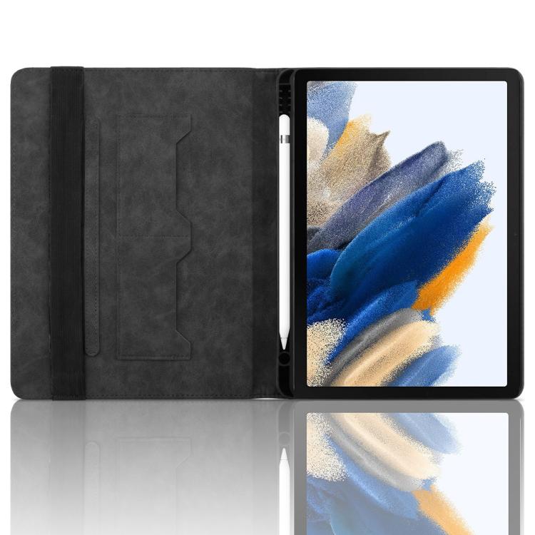For Samsung Galaxy Tab A11 / A9 Rhombus Embossing Leather Tablet Case
