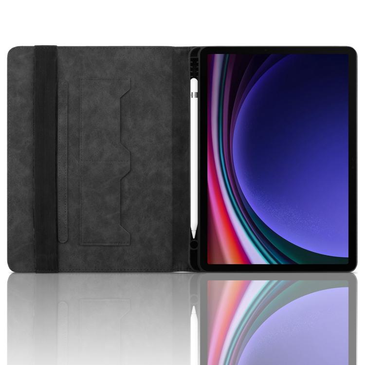 For Samsung Galaxy Tab S10 FE+ Rhombus Embossing Leather Tablet Case