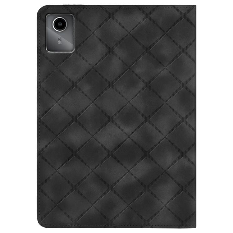 For Lenovo Tab M11 / Xiaoxin Pad 11 2024 Rhombus Embossed Leather Smart Tablet Case