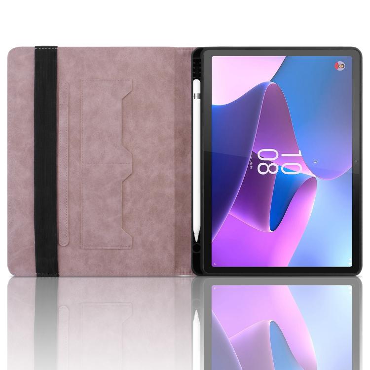 For Lenovo Xiaoxin Pad Pro 12.7 2023 / P12 Rhombus Embossing Leather Tablet Case