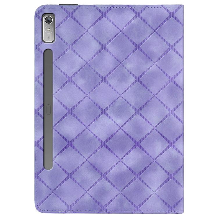 For Lenovo Xiaoxin Pad Pro 12.7 2023 / P12 Rhombus Embossing Leather Tablet Case