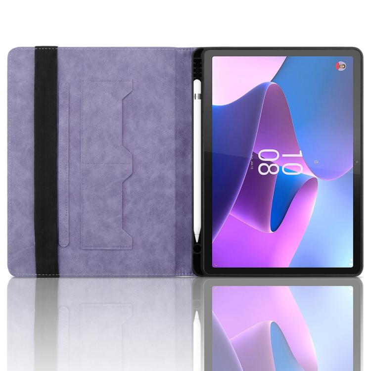 For Lenovo Xiaoxin Pad Pro 12.7 2023 / P12 Rhombus Embossing Leather Tablet Case