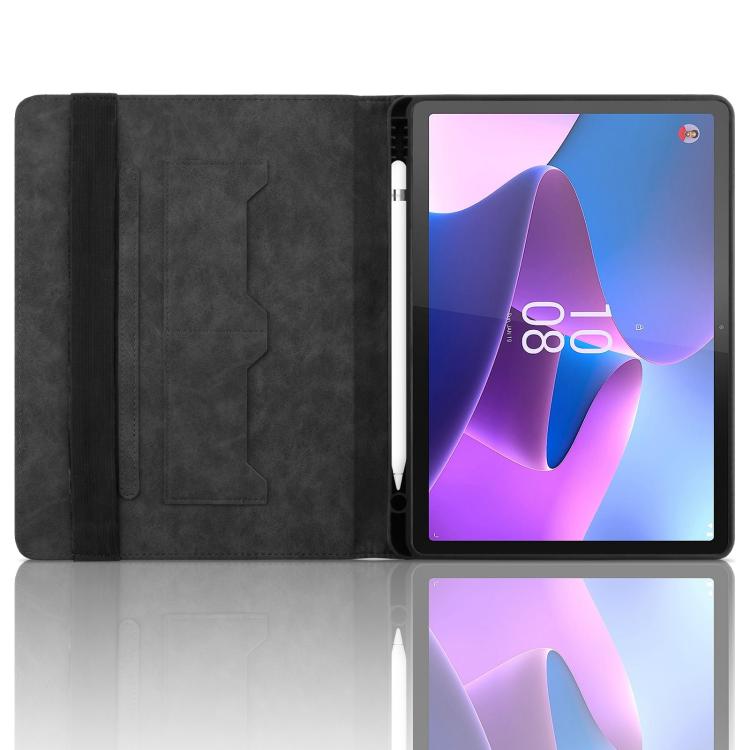 For Lenovo Xiaoxin Pad Pro 12.7 2023 / P12 Rhombus Embossing Leather Tablet Case