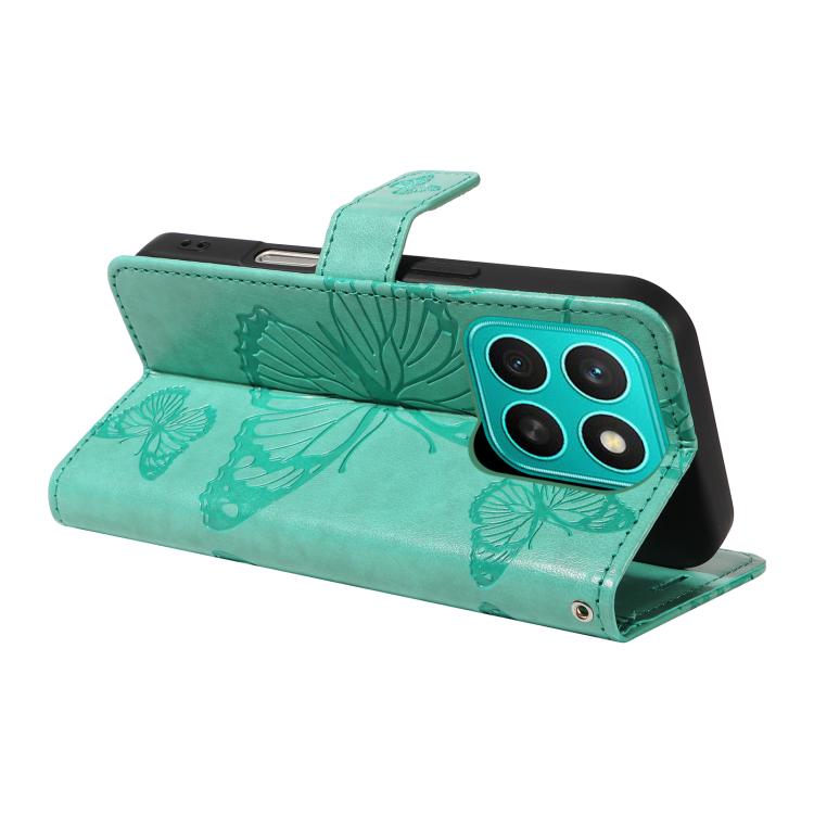 For Honor X8C 4G Global 3D Butterfly Embossed Pattern Flip Leather Phone Case