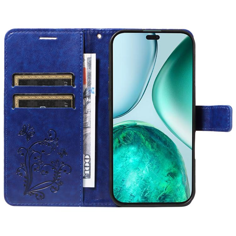 For Honor X8C 4G Global 3D Butterfly Embossed Pattern Flip Leather Phone Case