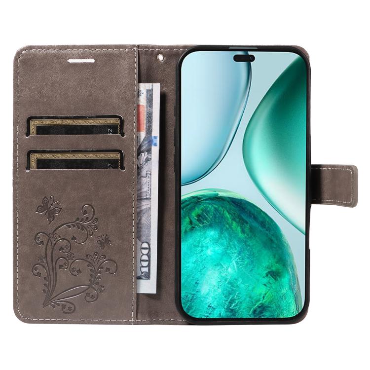 For Honor X8C 4G Global 3D Butterfly Embossed Pattern Flip Leather Phone Case