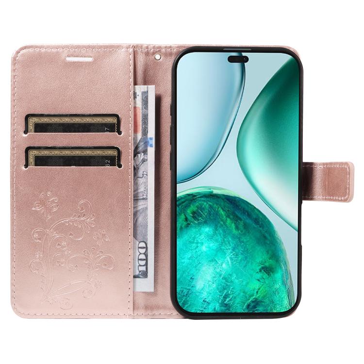 For Honor X8C 4G Global 3D Butterfly Embossed Pattern Flip Leather Phone Case