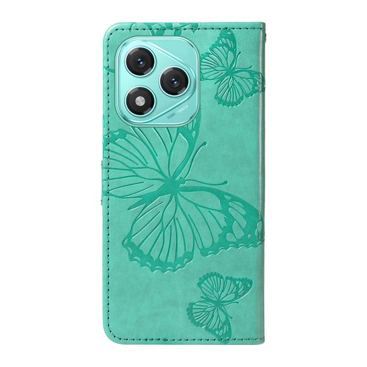 For Honor 400 Lite Global 3D Butterfly Embossed Pattern Flip Leather Phone Case