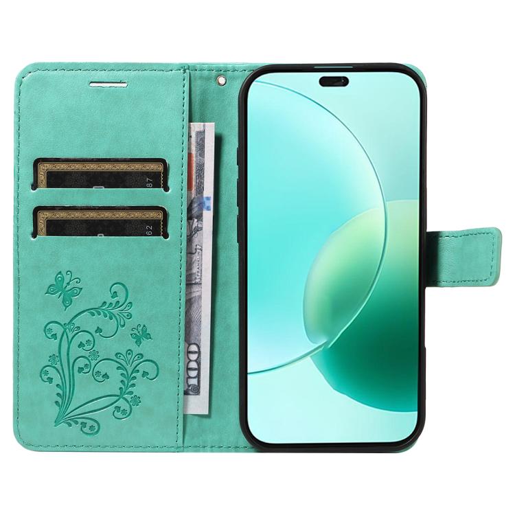 For Honor 400 Lite Global 3D Butterfly Embossed Pattern Flip Leather Phone Case