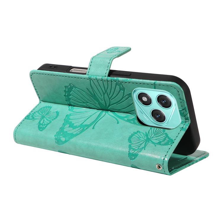 For Honor 400 Lite Global 3D Butterfly Embossed Pattern Flip Leather Phone Case