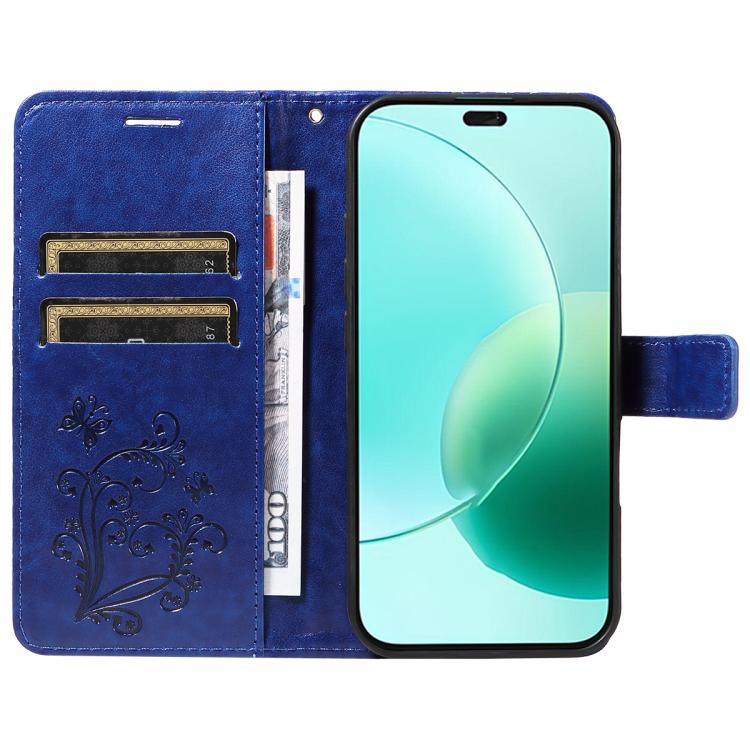 For Honor 400 Lite Global 3D Butterfly Embossed Pattern Flip Leather Phone Case