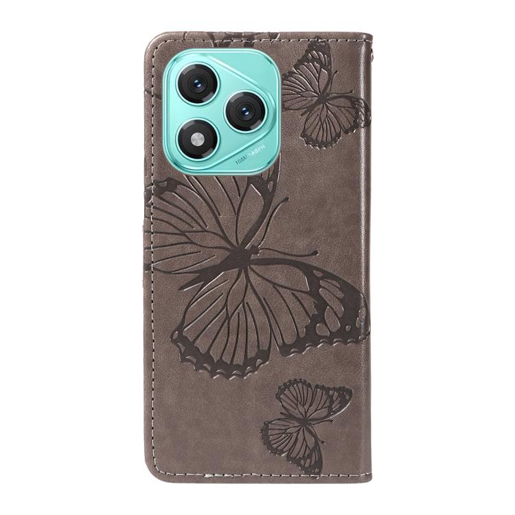 For Honor 400 Lite Global 3D Butterfly Embossed Pattern Flip Leather Phone Case