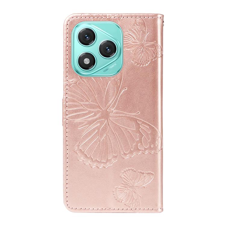 For Honor 400 Lite Global 3D Butterfly Embossed Pattern Flip Leather Phone Case