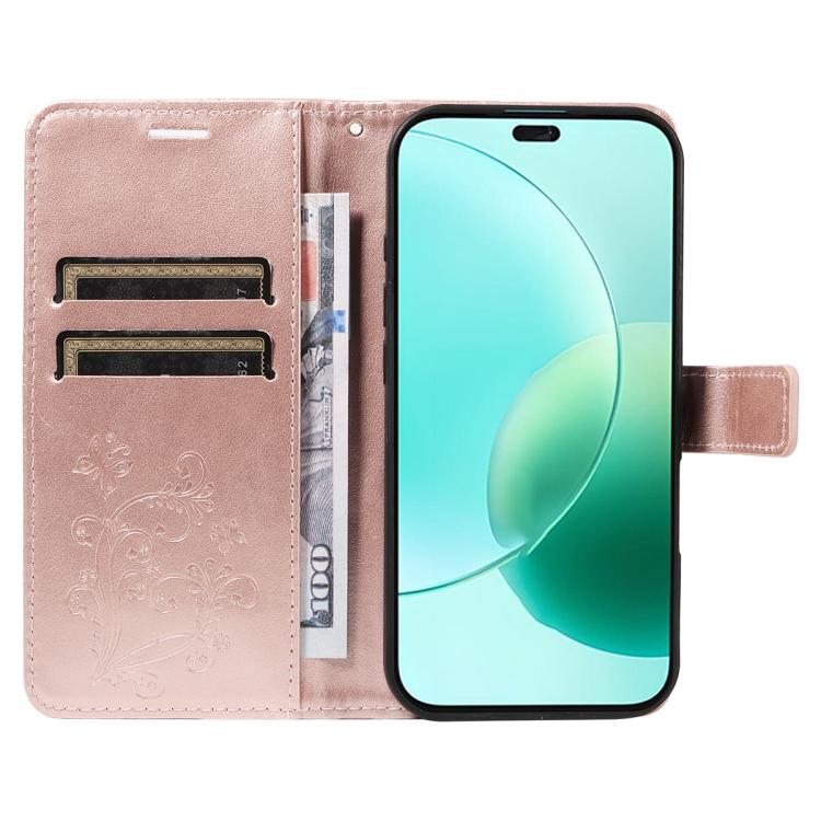 For Honor 400 Lite Global 3D Butterfly Embossed Pattern Flip Leather Phone Case