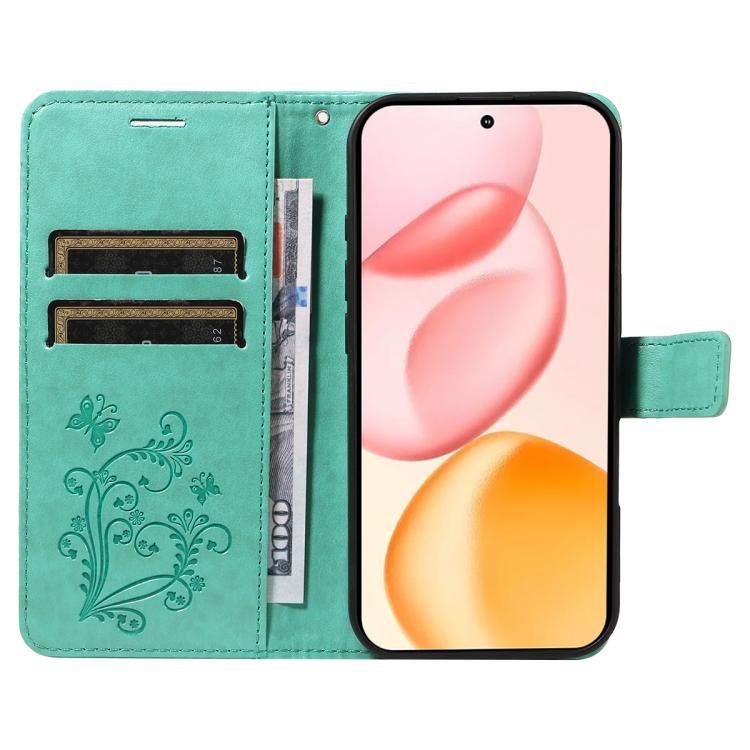 For Honor 400 Global 156.5mm 3D Butterfly Embossed Pattern Flip Leather Phone Case