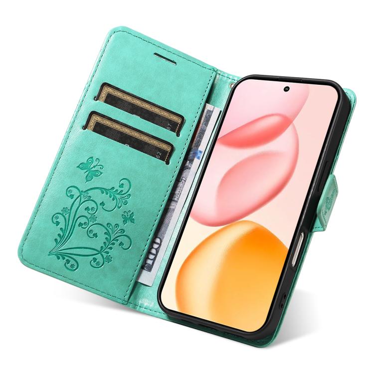 For Honor 400 Global 156.5mm 3D Butterfly Embossed Pattern Flip Leather Phone Case
