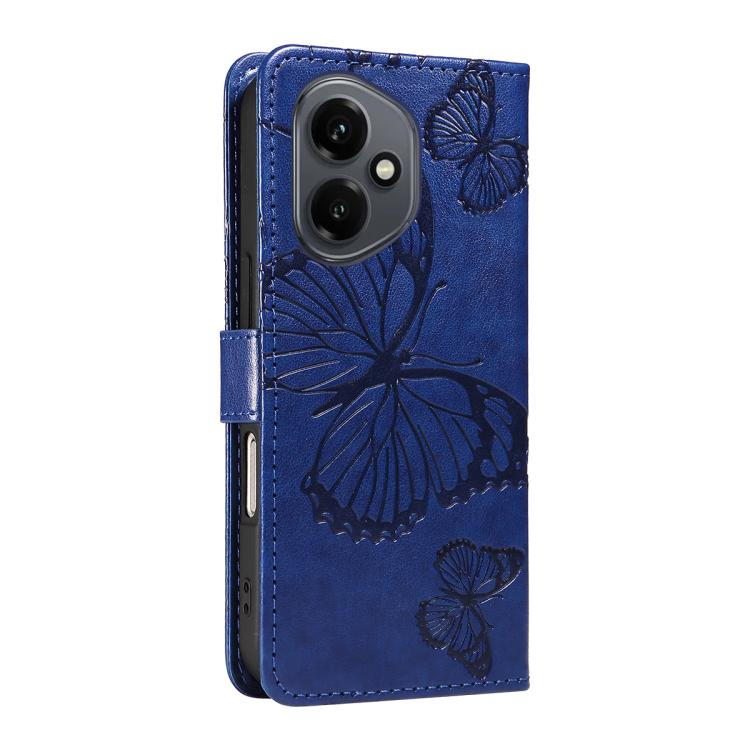 For Honor 400 Global 156.5mm 3D Butterfly Embossed Pattern Flip Leather Phone Case