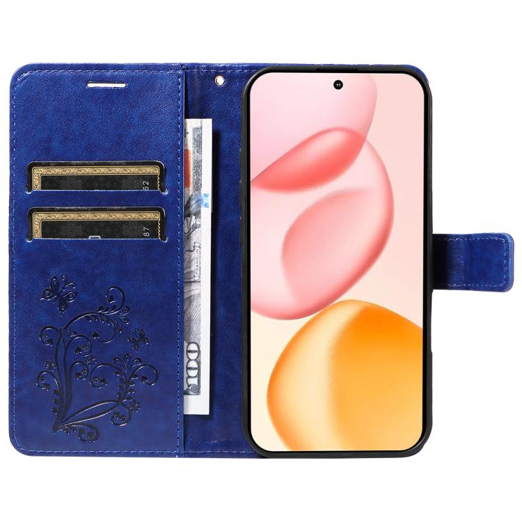 For Honor 400 Global 156.5mm 3D Butterfly Embossed Pattern Flip Leather Phone Case