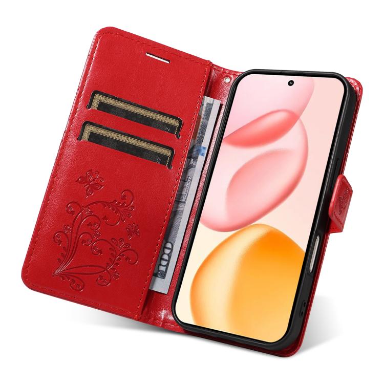 For Honor 400 Global 156.5mm 3D Butterfly Embossed Pattern Flip Leather Phone Case