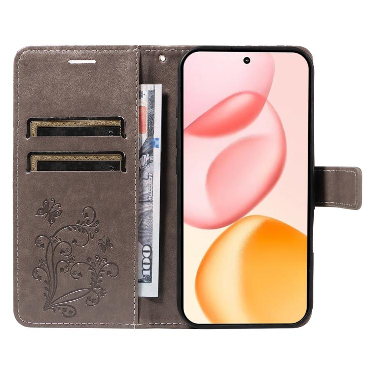 For Honor 400 Global 156.5mm 3D Butterfly Embossed Pattern Flip Leather Phone Case