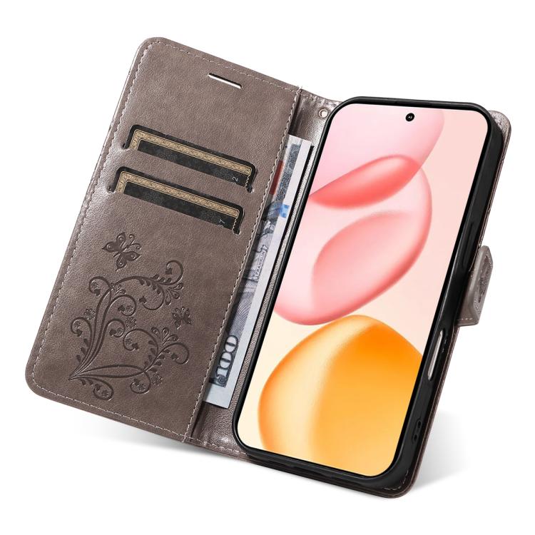 For Honor 400 Global 156.5mm 3D Butterfly Embossed Pattern Flip Leather Phone Case