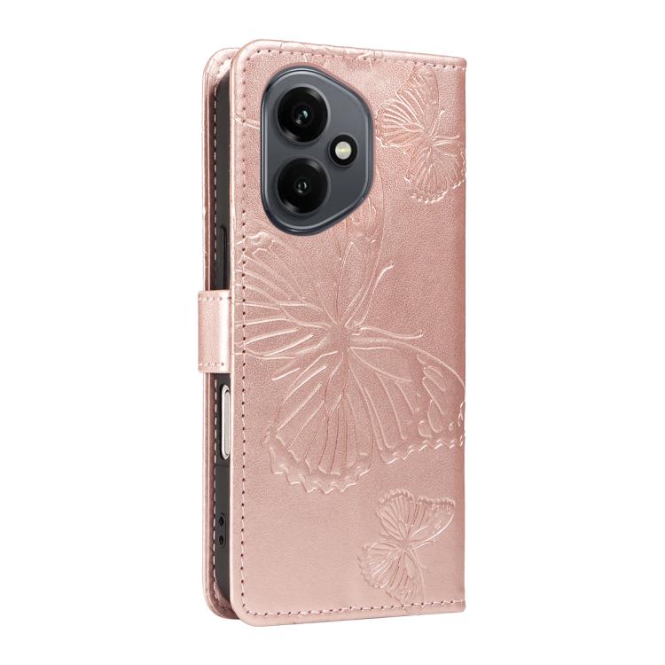 For Honor 400 Global 156.5mm 3D Butterfly Embossed Pattern Flip Leather Phone Case