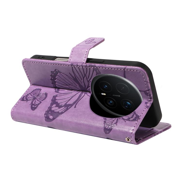 For Honor Magic8 Pro 3D Butterfly Embossed Pattern Flip Leather Phone Case