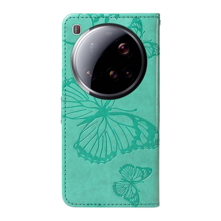 For Xiaomi 15 Ultra 5G Global 3D Butterfly Embossed Pattern Flip Leather Phone Case