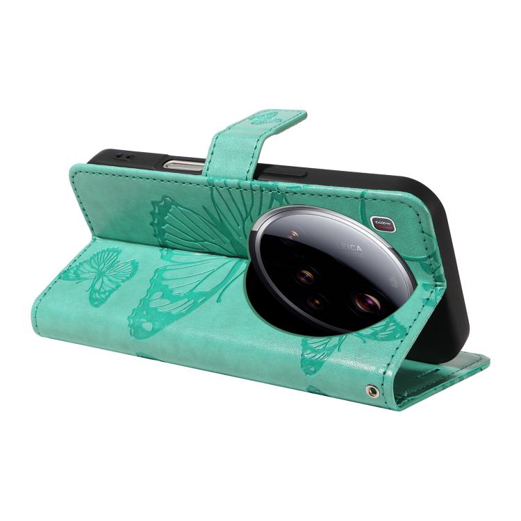 For Xiaomi 15 Ultra 5G Global 3D Butterfly Embossed Pattern Flip Leather Phone Case