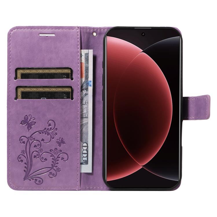 For Xiaomi 15 Ultra 5G Global 3D Butterfly Embossed Pattern Flip Leather Phone Case