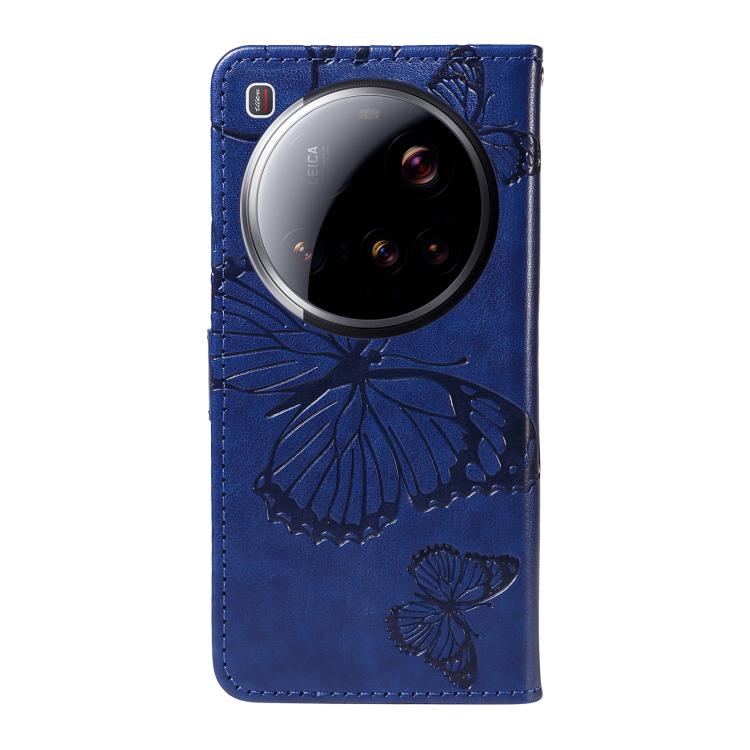 For Xiaomi 15 Ultra 5G Global 3D Butterfly Embossed Pattern Flip Leather Phone Case