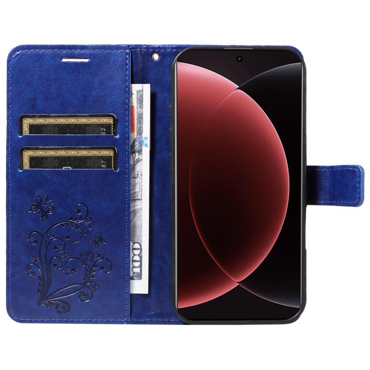 For Xiaomi 15 Ultra 5G Global 3D Butterfly Embossed Pattern Flip Leather Phone Case