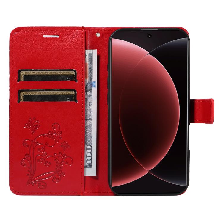 For Xiaomi 15 Ultra 5G Global 3D Butterfly Embossed Pattern Flip Leather Phone Case