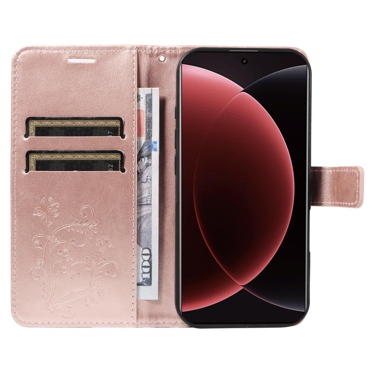 For Xiaomi 15 Ultra 5G Global 3D Butterfly Embossed Pattern Flip Leather Phone Case