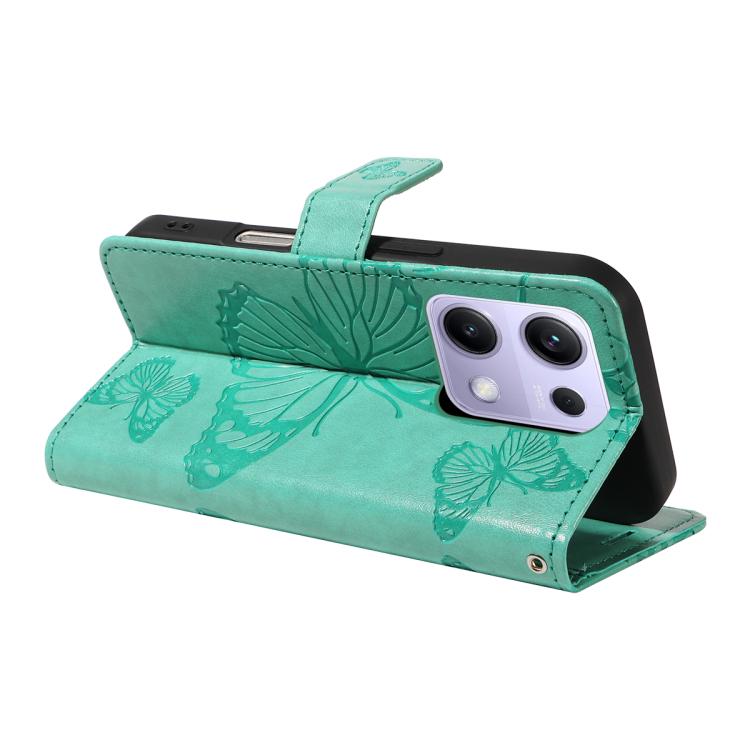 For Xiaomi Poco M6 Pro 4G Global 3D Butterfly Embossed Pattern Flip Leather Phone Case