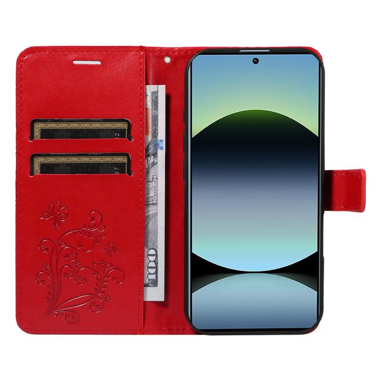 For Xiaomi Poco M6 Pro 4G Global 3D Butterfly Embossed Pattern Flip Leather Phone Case