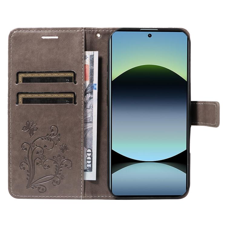 For Xiaomi Poco M6 Pro 4G Global 3D Butterfly Embossed Pattern Flip Leather Phone Case