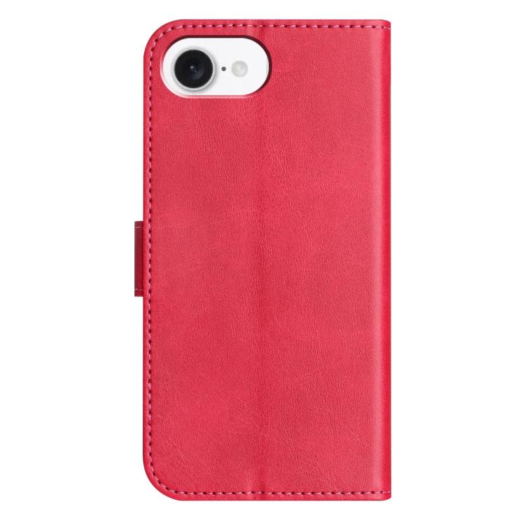 For iPhone 17e / 16e Dual-Folded S-shape Leather Phone Case