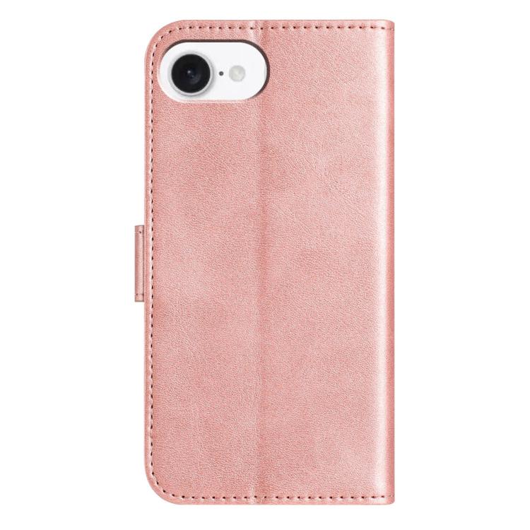 For iPhone 17e / 16e Dual-Folded S-shape Leather Phone Case