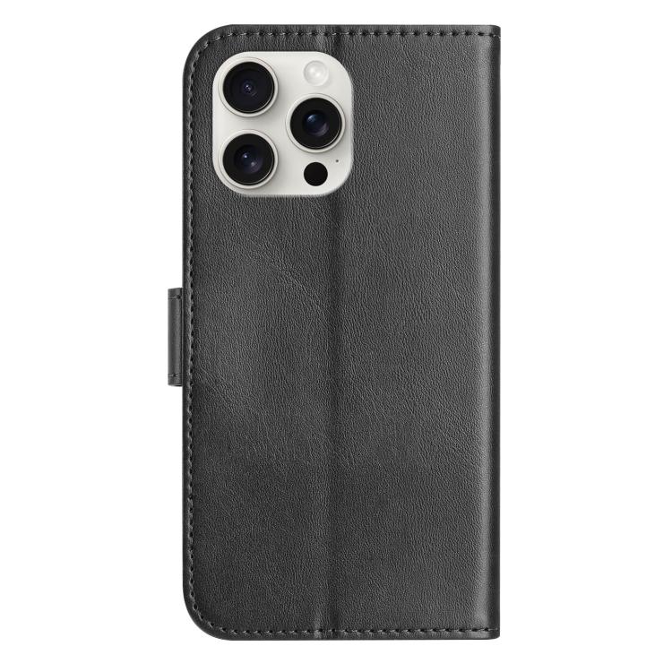 For iPhone 13 Pro Max Dual-Folded S-shape Leather Phone Case
