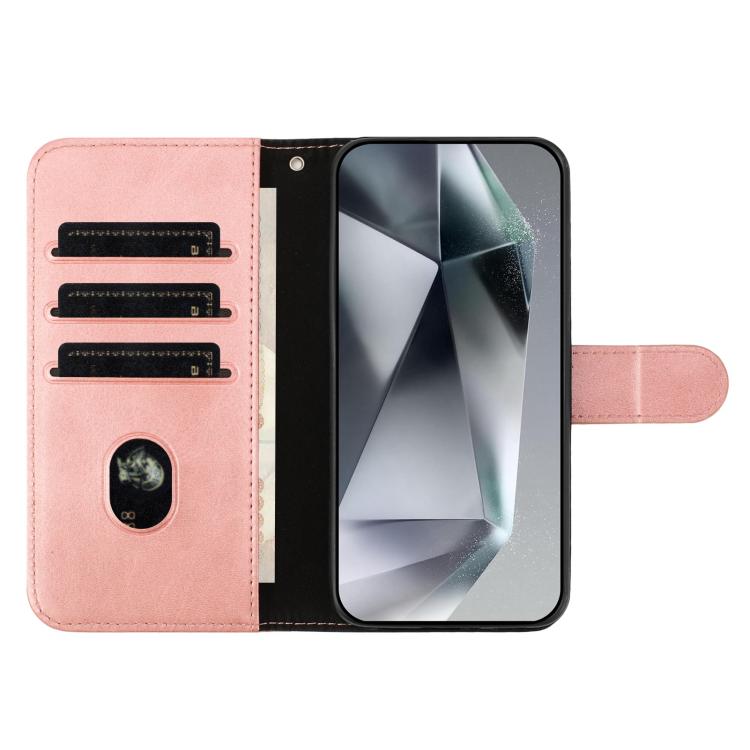 For iPhone 11 Dual-Folded S-shape Leather Phone Case