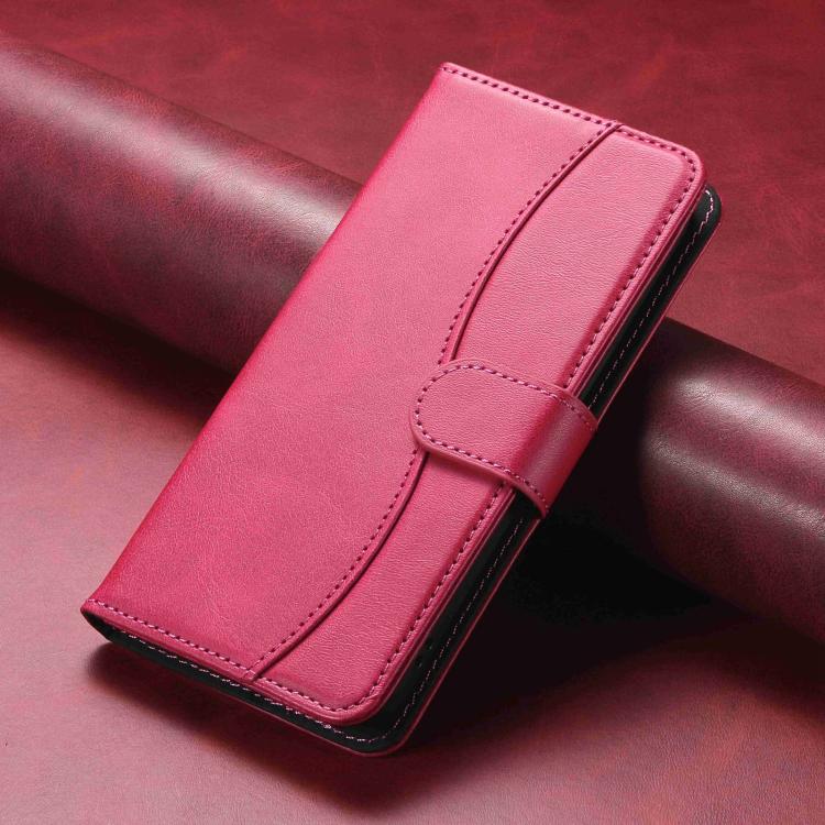 For iPhone 7 Plus / 8 Plus Dual-Folded S-shape Leather Phone Case