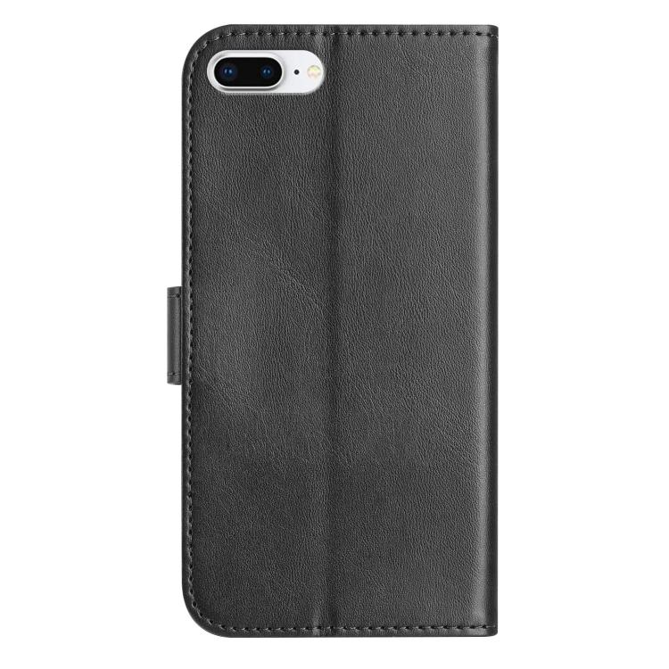 For iPhone 7 Plus / 8 Plus Dual-Folded S-shape Leather Phone Case