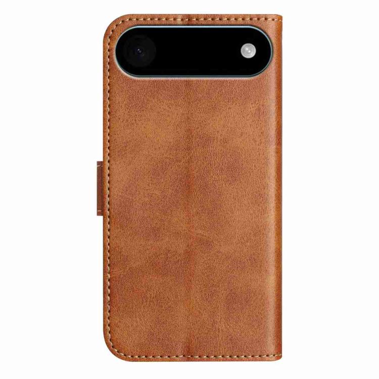 For iPhone Air Dual-Folded S-shape Leather Phone Case