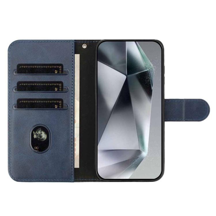 For iPhone 17 Pro Dual-Folded S-shape Leather Phone Case