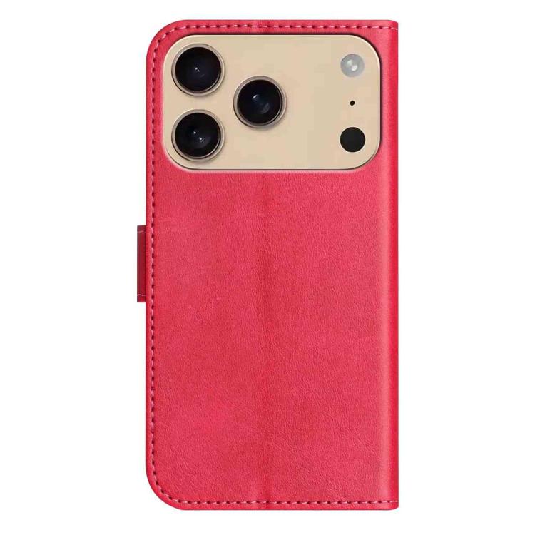 For iPhone 17 Pro Max Dual-Folded S-shape Leather Phone Case