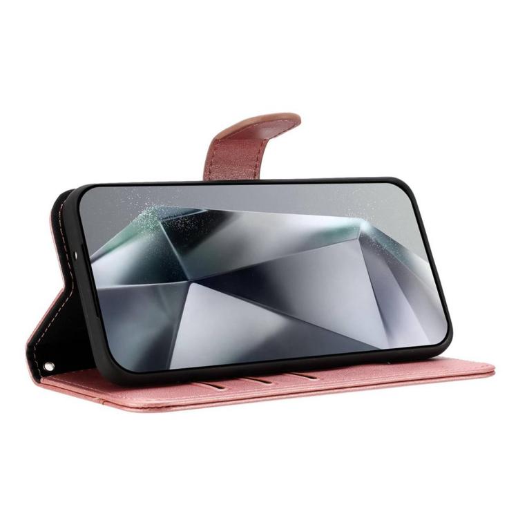 For iPhone 17 Pro Max Dual-Folded S-shape Leather Phone Case