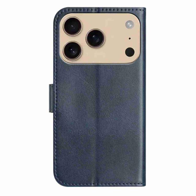 For iPhone 17 Pro Max Dual-Folded S-shape Leather Phone Case