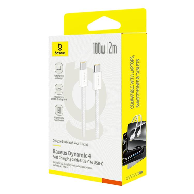 Baseus Smart Series 4 100W Type-C to Type-C Fast Charging Data Cable, Length: 2m