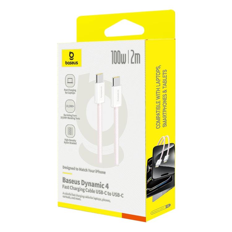 Baseus Smart Series 4 100W Type-C to Type-C Fast Charging Data Cable, Length: 2m
